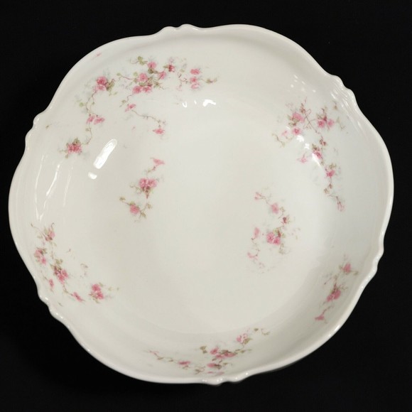 Theodore Haviland Limoges Antique Floral Serving Bowl Schleiger 159y Pate a Feu - Picture 1 of 11